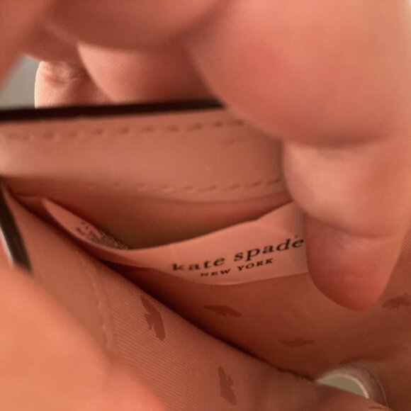 Kate Spade Pink Bifold Wallet Cameron Paper Rose Small L-zip Billfold - Picture 11 of 12